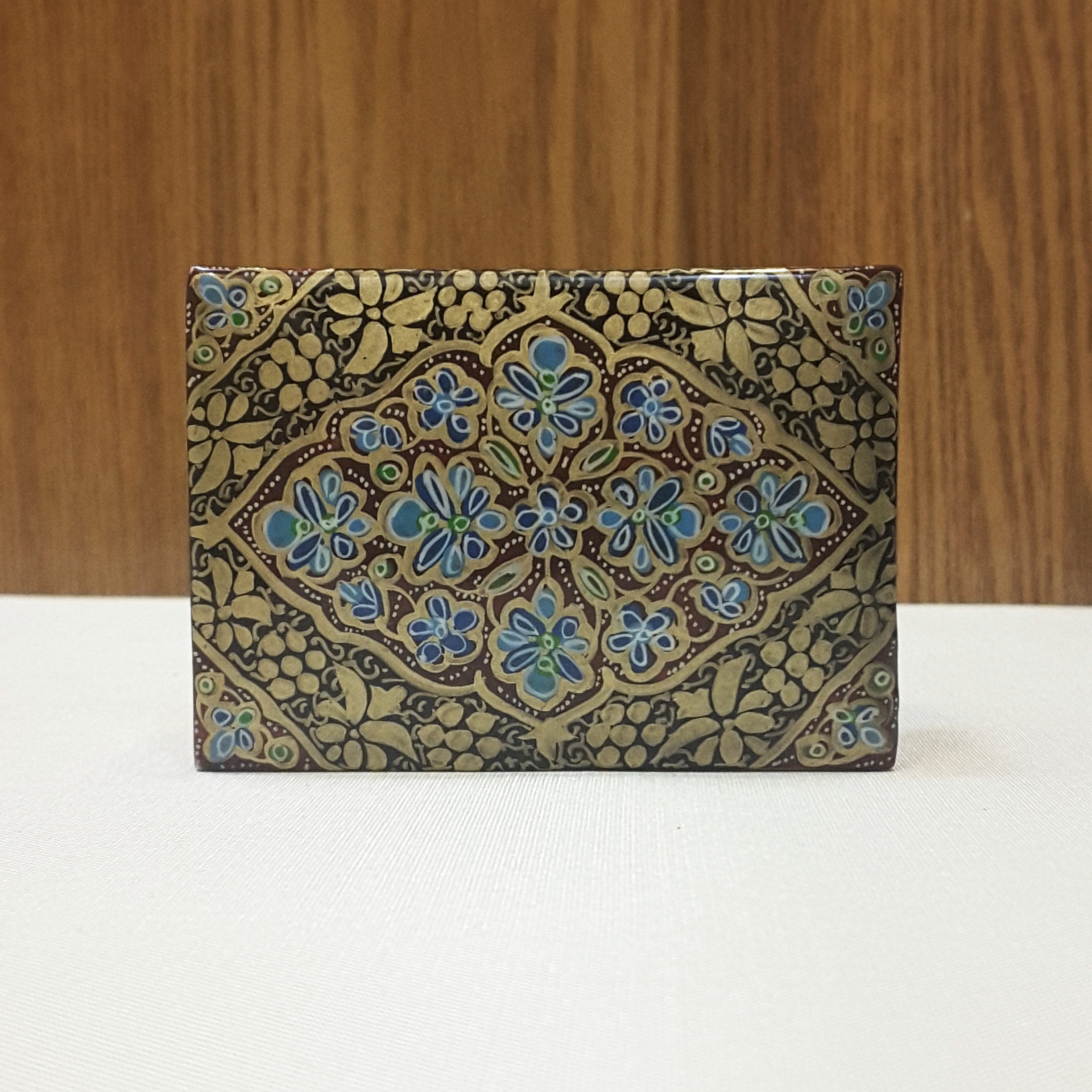 Persian crafts - Jewelry mini box with eslimi painting - 7 cm | Taha ...