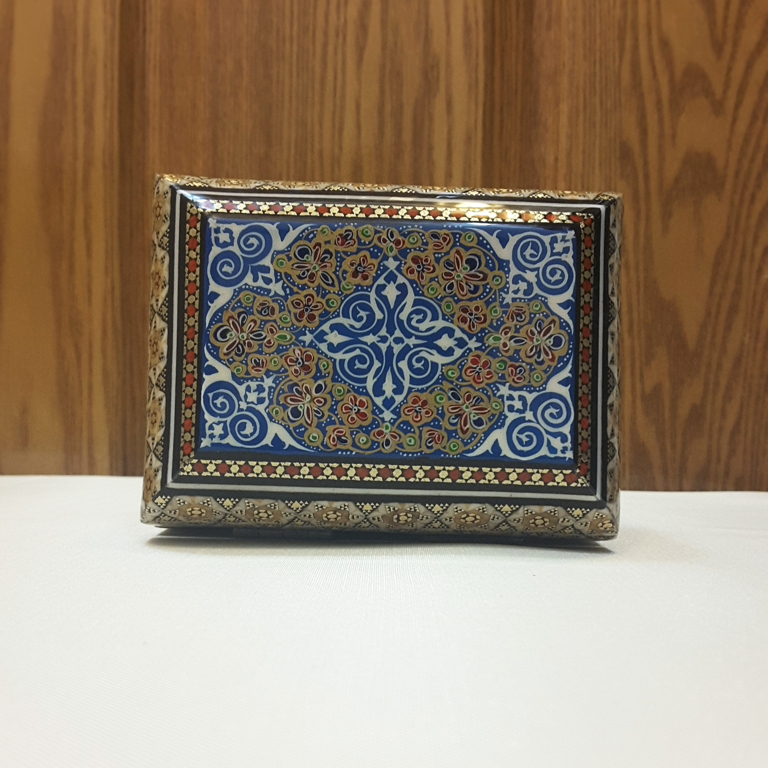 Persian inlaying handmade - Jewelry box all Khatam with Eslimy ...