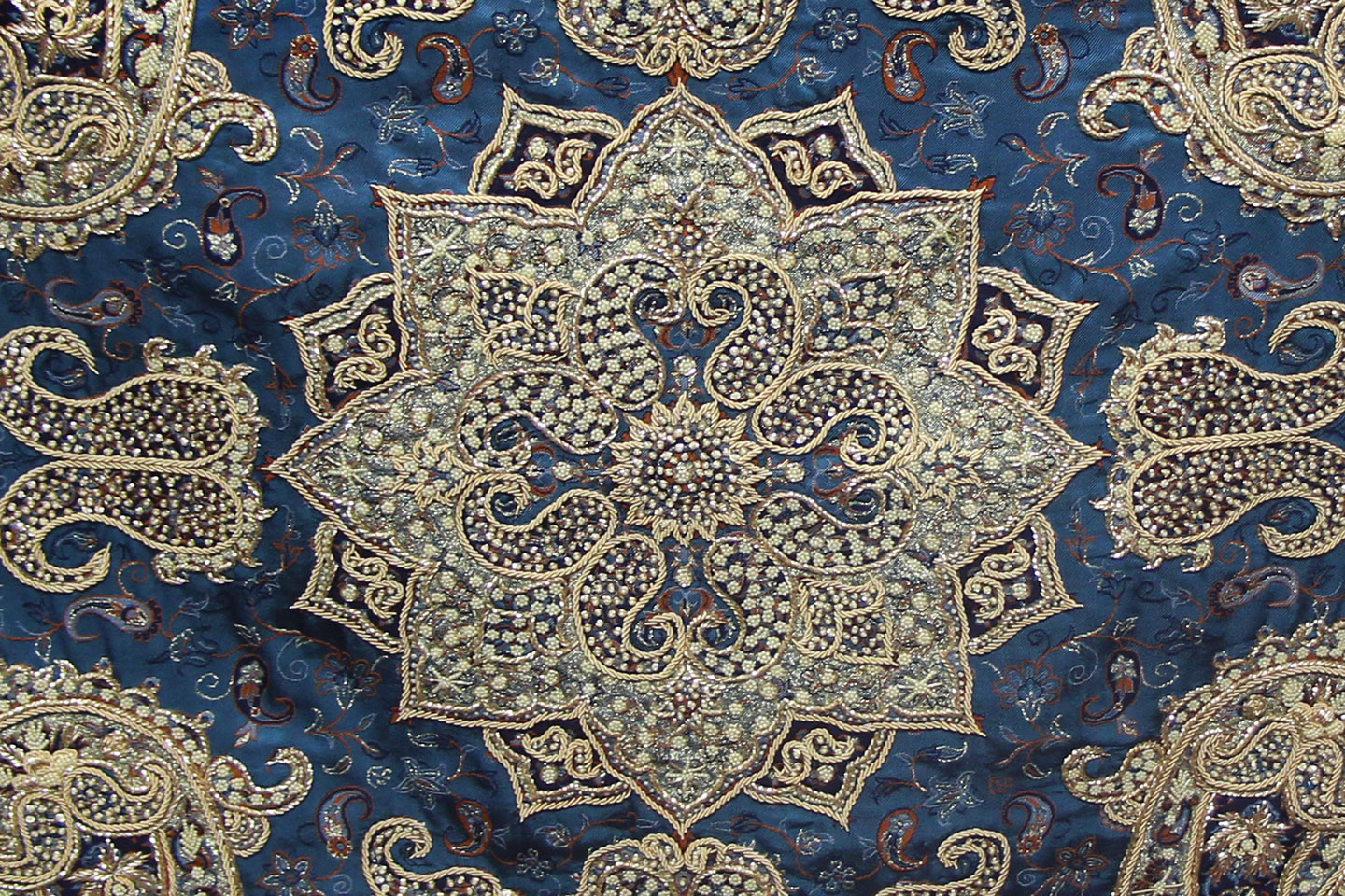 Persian Handicraft Termeh and Sermeh - Almas Salari - Blue 100 cm ...