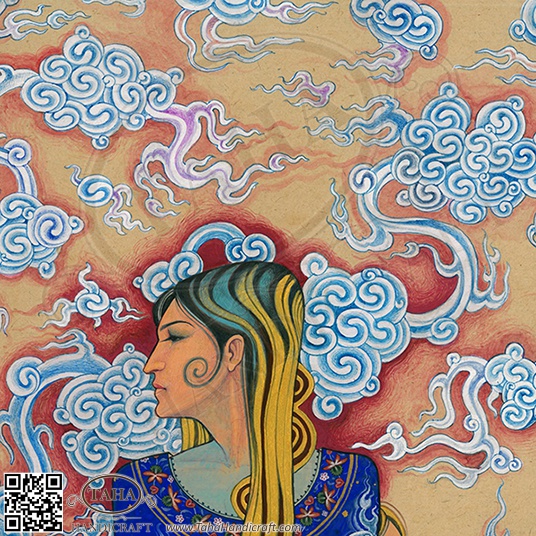 No Title Gouache And Gold On Cardboard Modern Persian